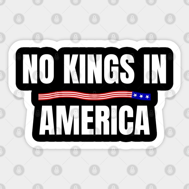 No-Kings Sticker by Creatifly Graphic Tees